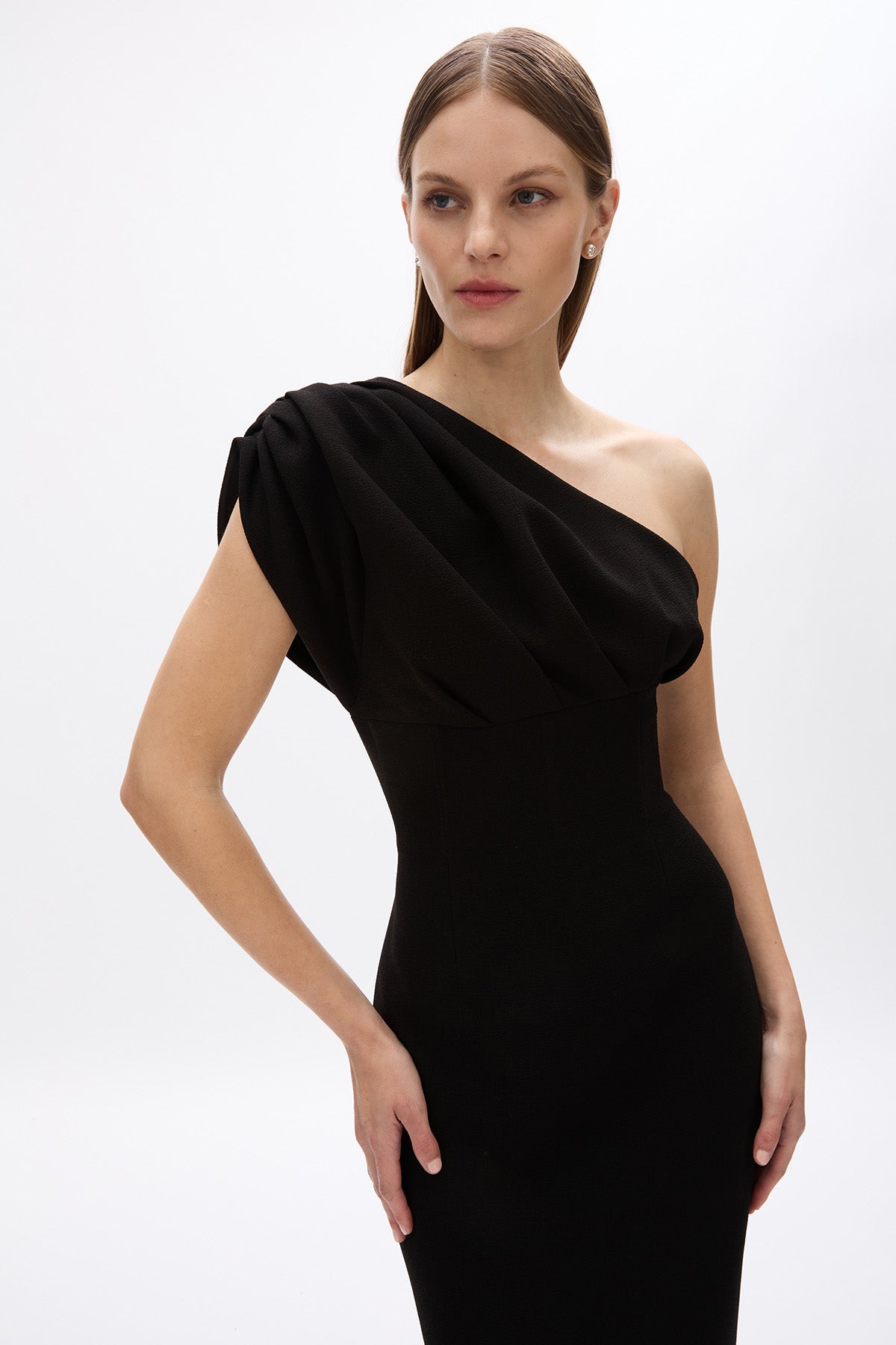 rachel gilbert one shoulder dress Banksia One Shoulder Midi Dress US4 / BLUE