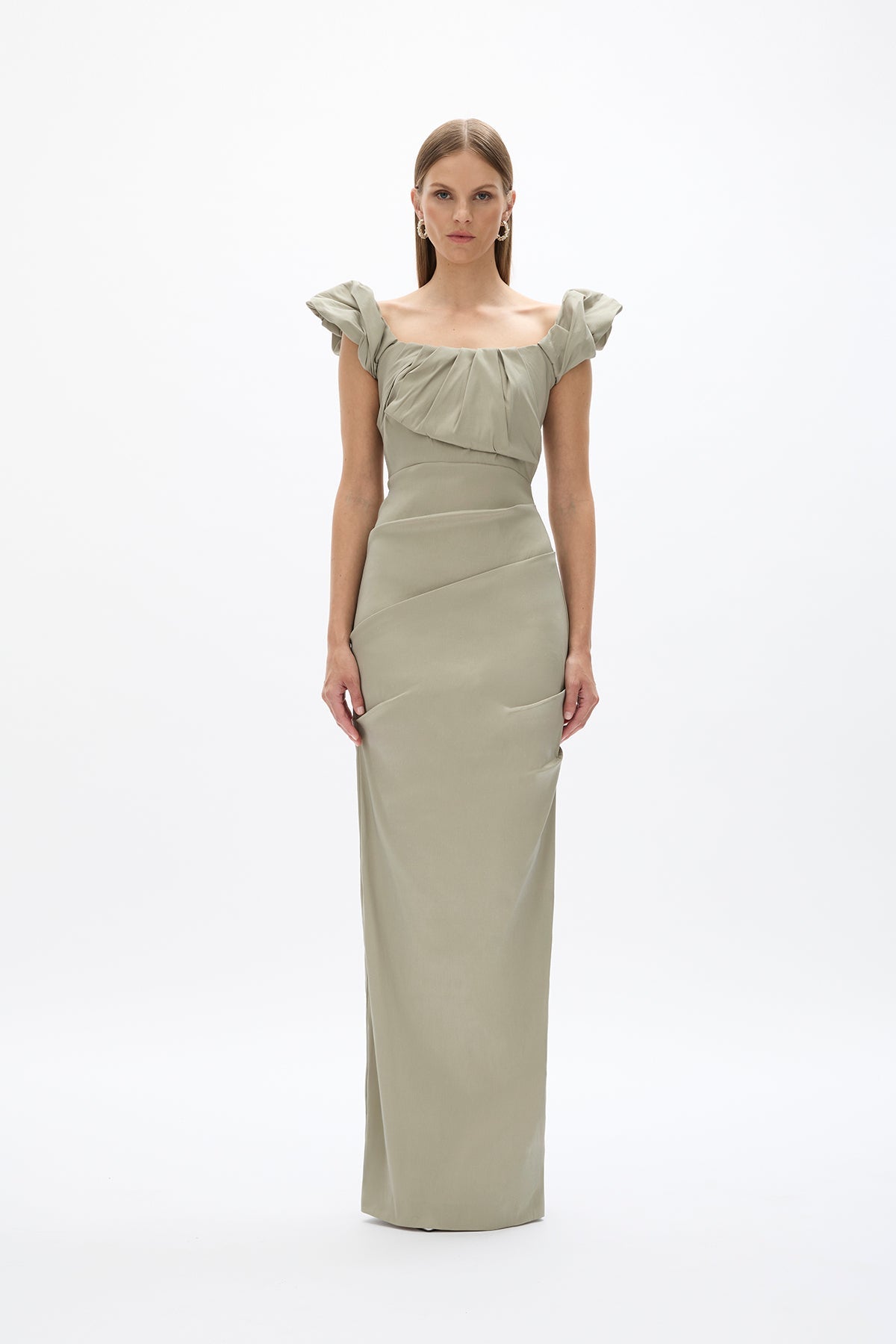 rachel gilbert Kalina Gown Sage | Shop Rachel Gilbert Online  Rachel  Gilbert US | Clothing