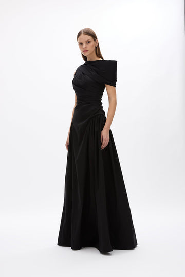 green emerald velvet dress Rachel Gilbert main image 0