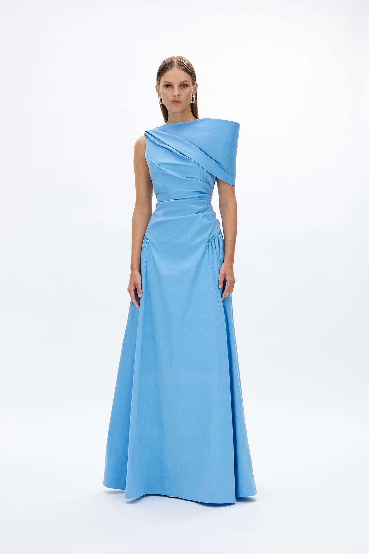 rachel gilbert blue dress Banksia Gown Color:CHARCOAL Brielle Plus Size Black Dresses fitting silhouette designed for