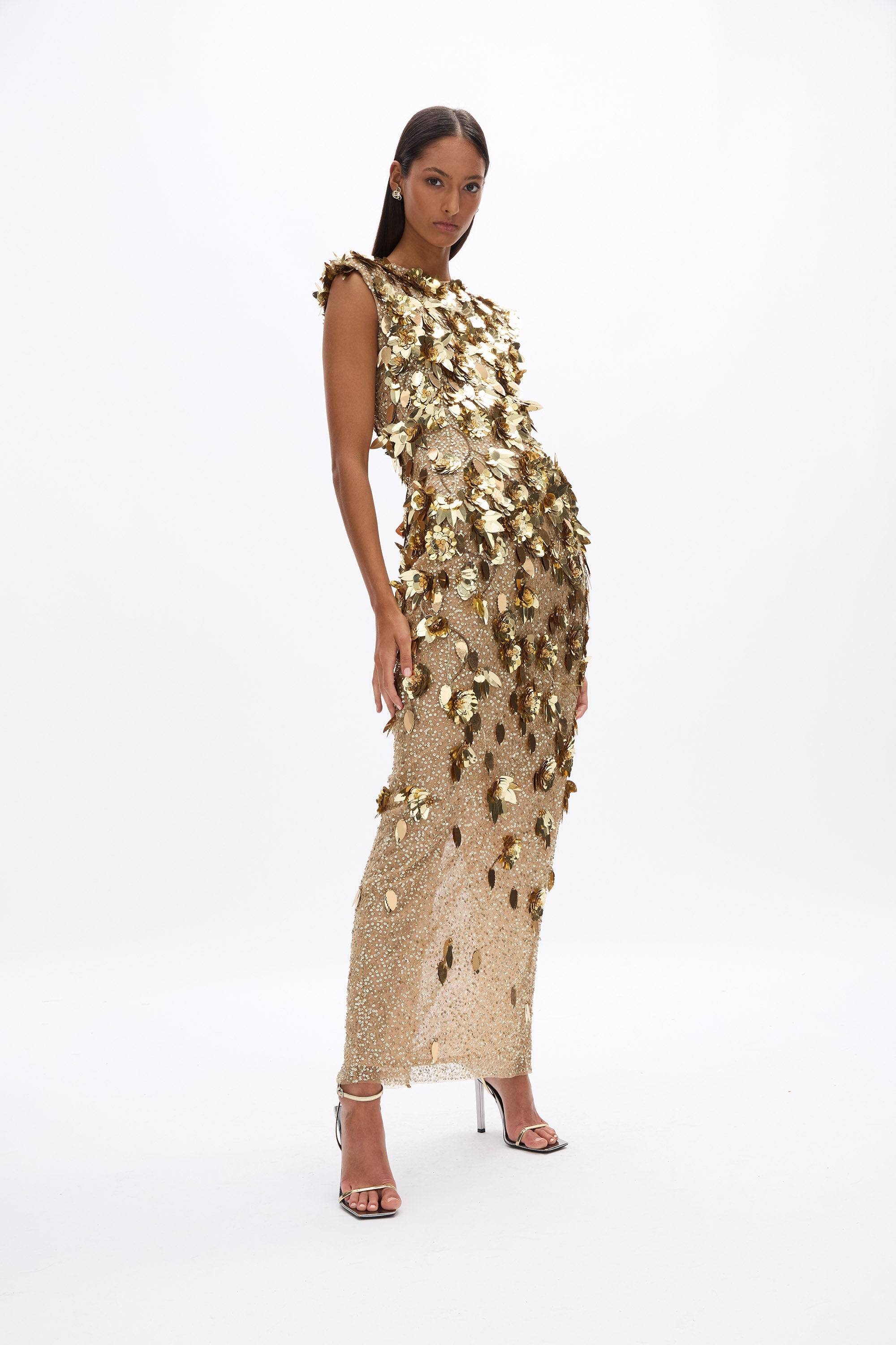 rachel gilbert gold dress Rachel Gilbert Francesca Gown | Sequins Dress, Gold Formal Dress, Gala, Reception Dress by Rachel Gilbert