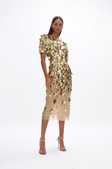 rachel gilbert dresses Elyse Gown-GOLD / 00 100% nylon Rachel Gilbert, Zowie Sequin Full