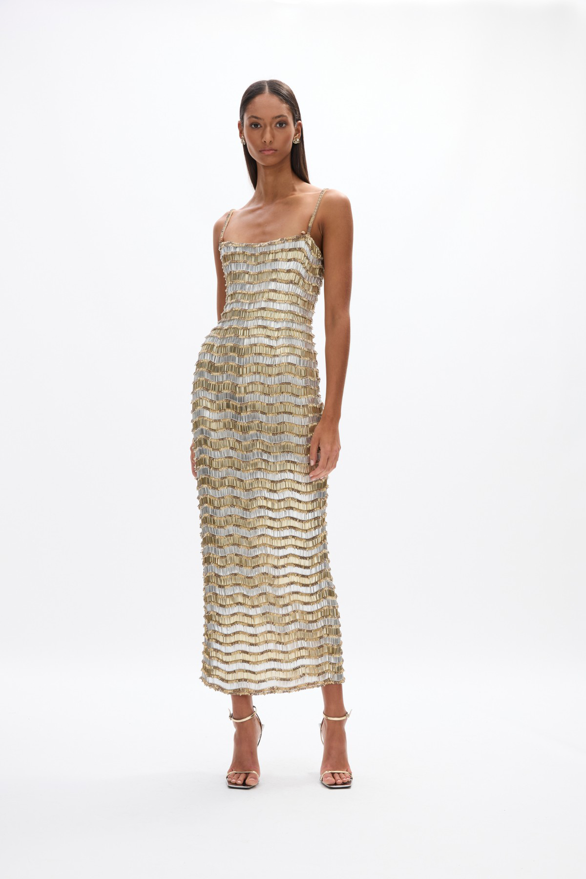 rachel gilbert gold sequin dress Posie Mini-GOLD / 2