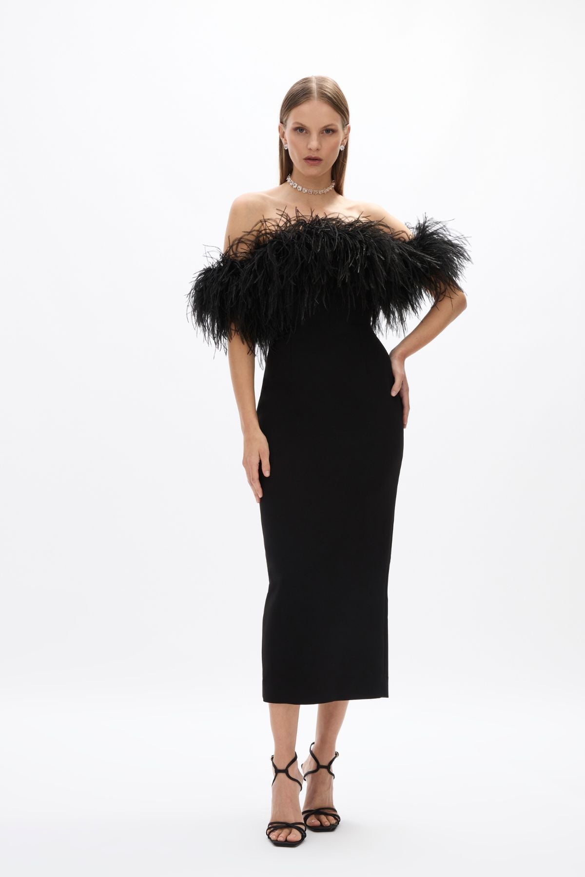tuckernuck black feather dress Link | Rachel Gilbert | Designer Formal Event Wear LISA ANN 11