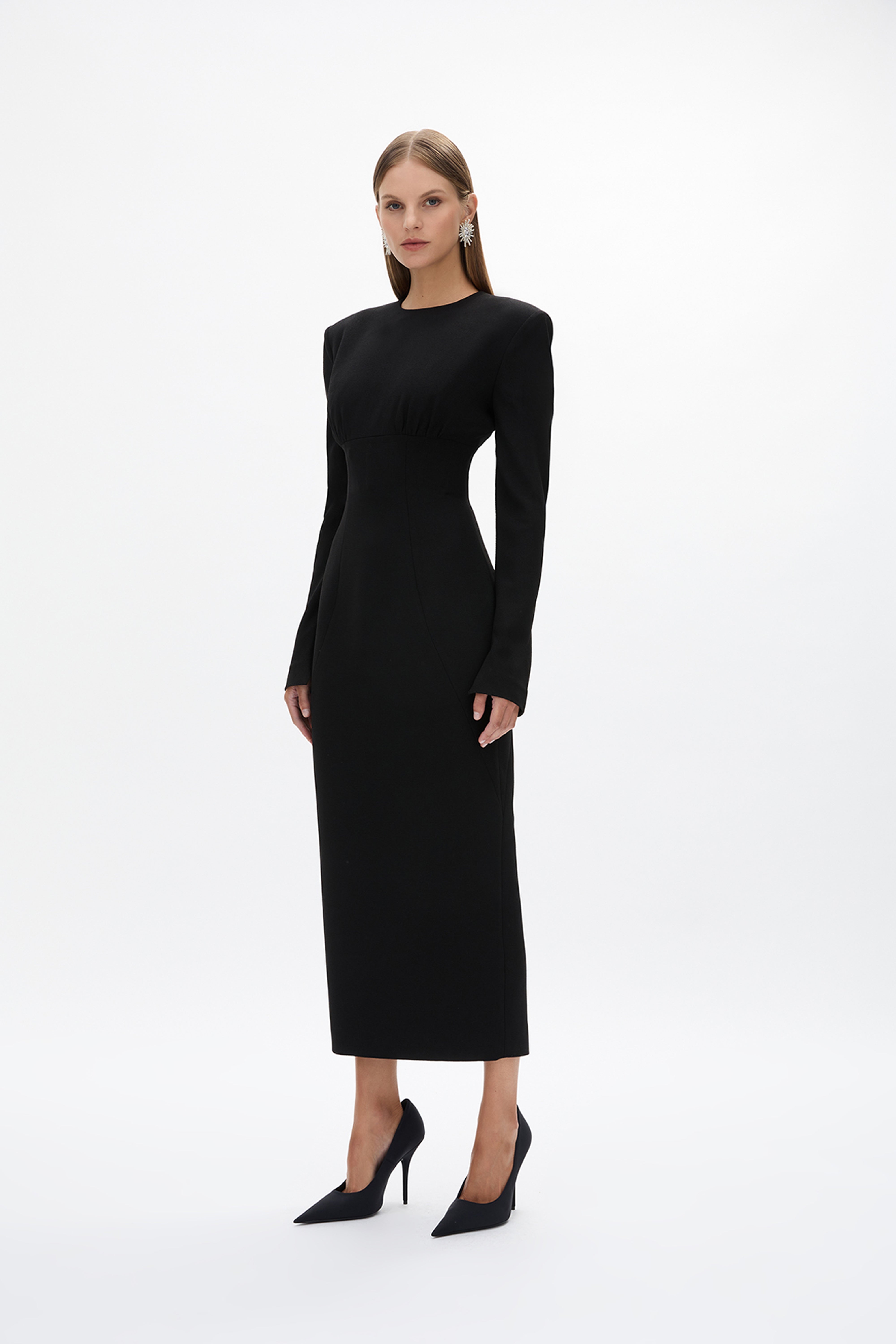 rachel gilbert long sleeve dress Dover | | Designer Formal Event Wear Size:16P avaphillippe wears Rodarte's Blue Cape silhouette.Lined.Imported.Web ID YGroup_rikki