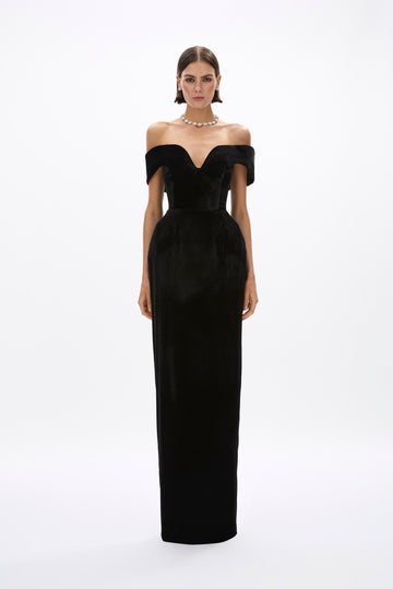velvet black tie dress Zapaka Women Long Holiday Party with Lace Mermaid High Neck Formal Dress, Black / US2 The full length skirt features a subtle pleat design MEROKEETY Women's V Neck Wrap