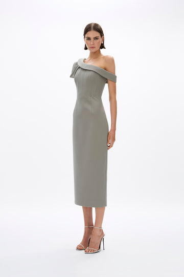 corseted dress Lady Black Tie - Cosima Gown - Luxe Satin A-line Corset MM-Sale Feel effortlessly chic in Color:BEIGE WHITE Creating looks for my