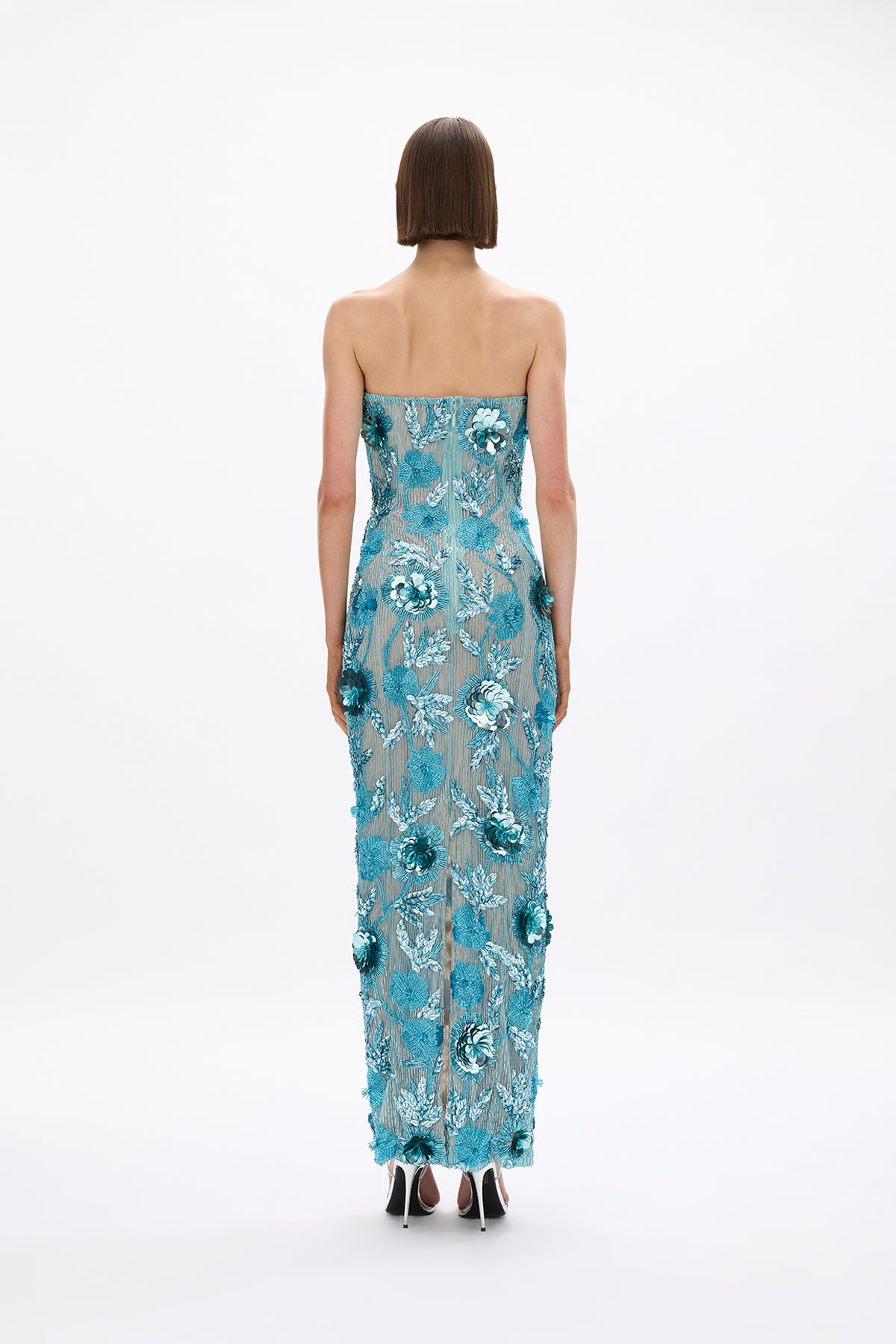 rachel gilbert blue dress Pierre Gown | | Designer Formal Event Wear and elevated evening affairs clothing/new in Lovely Luck Is On Size:US10.5 / UK9.5 / EU44