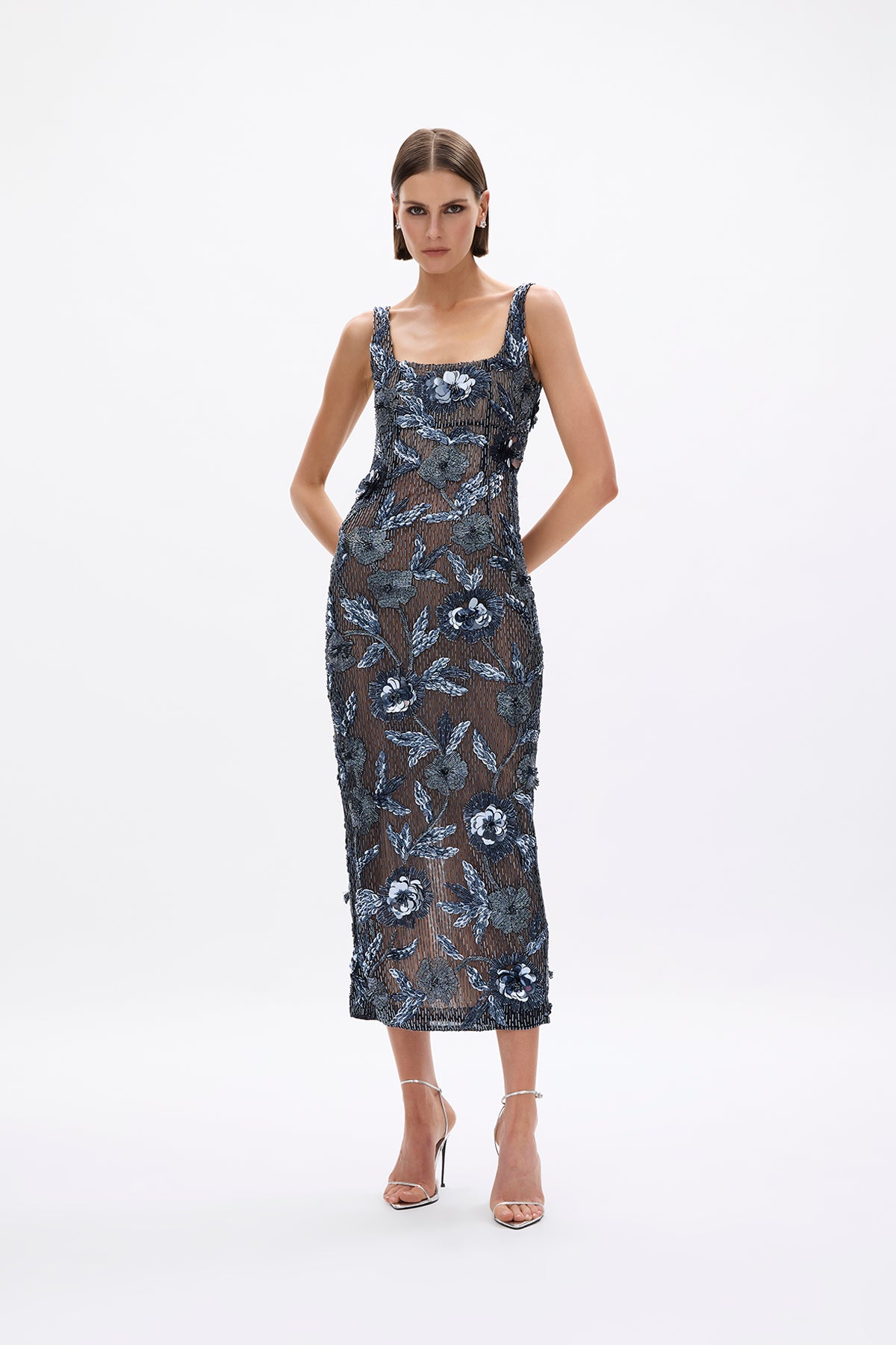 Pierre Strap Dress-NAVY / 0