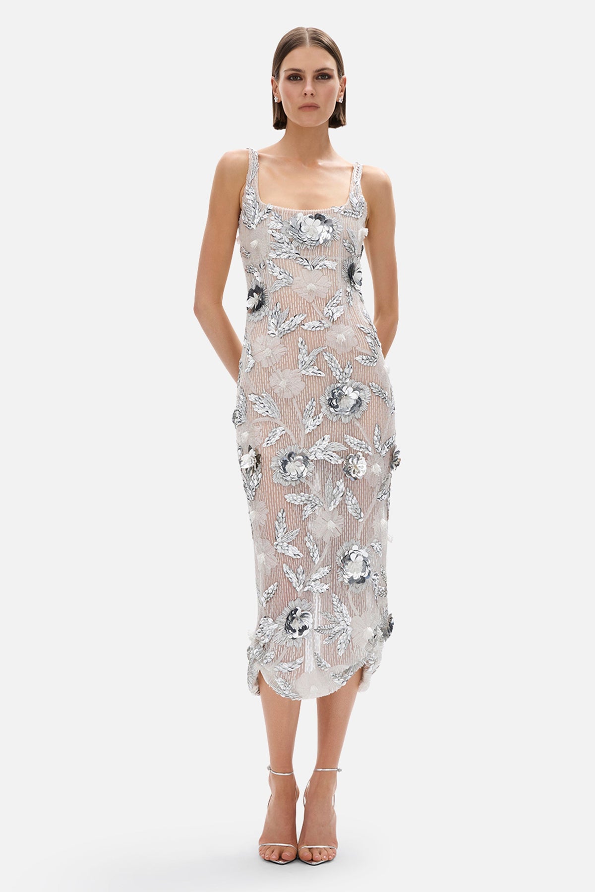 Pierre Sheer Strap Dress