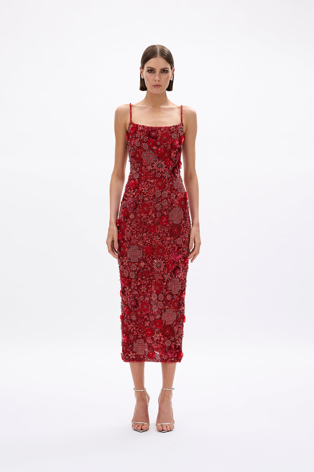 rachel gilbert red dress Francesca Gown Red