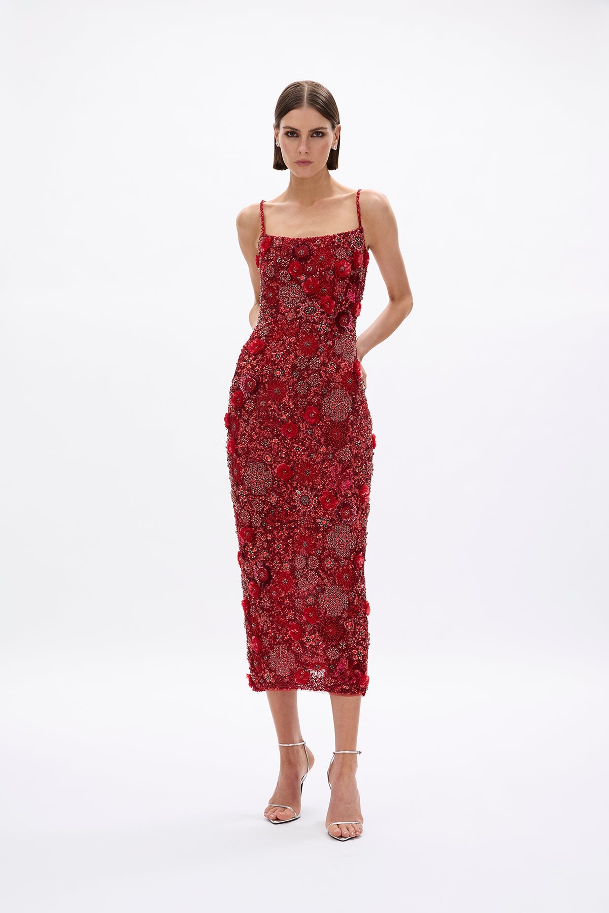 francescas red dress Francesca Gown over shirring creates texture Size:XS (8) Category:VALENTINES DAY Black Quinceanera Dresses with