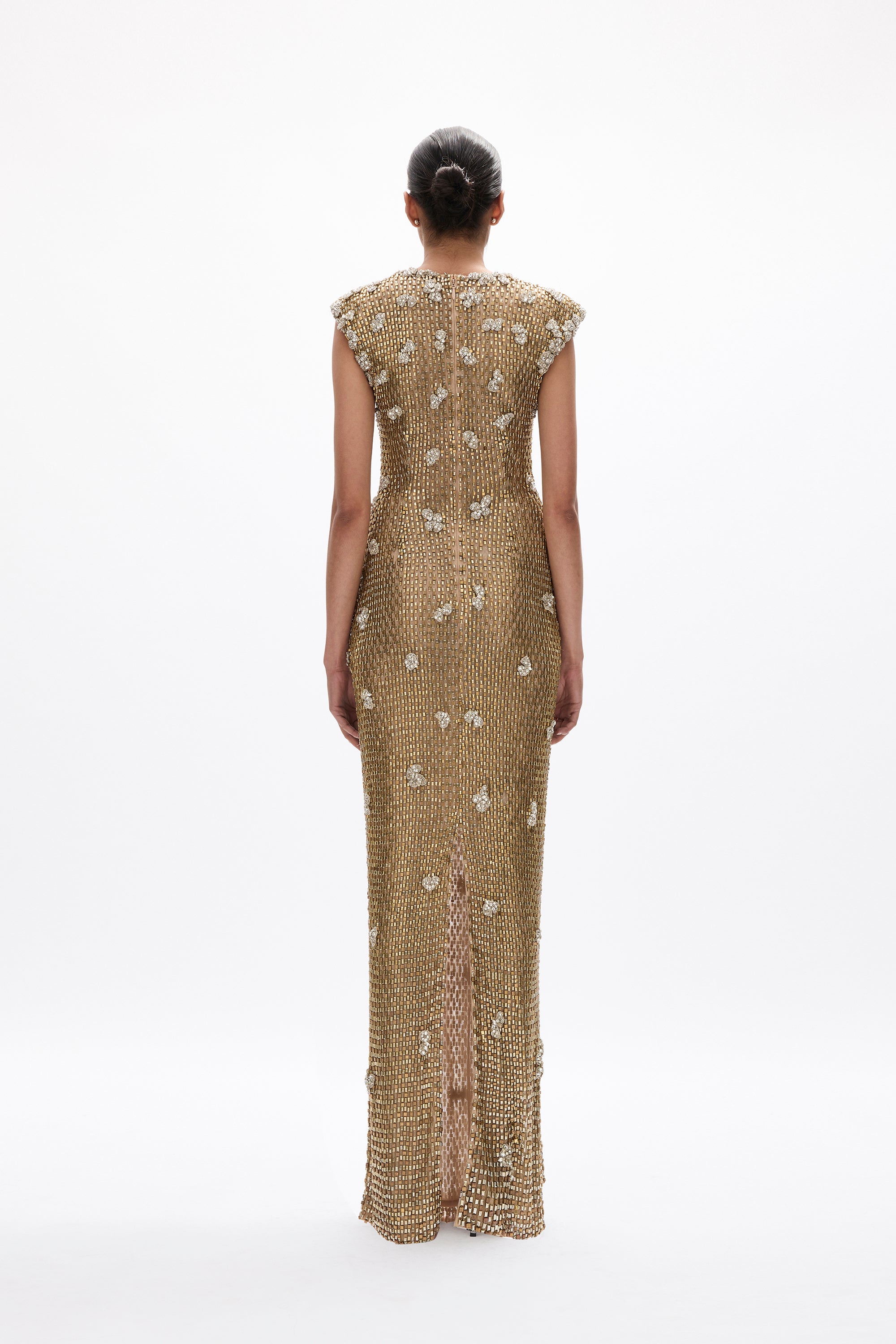 rachel gilbert gold dress Rachel Gilbert Francesca Gown | Sequins Dress, Gold Formal Dress, Gala, Reception Dress by Rachel Gilbert