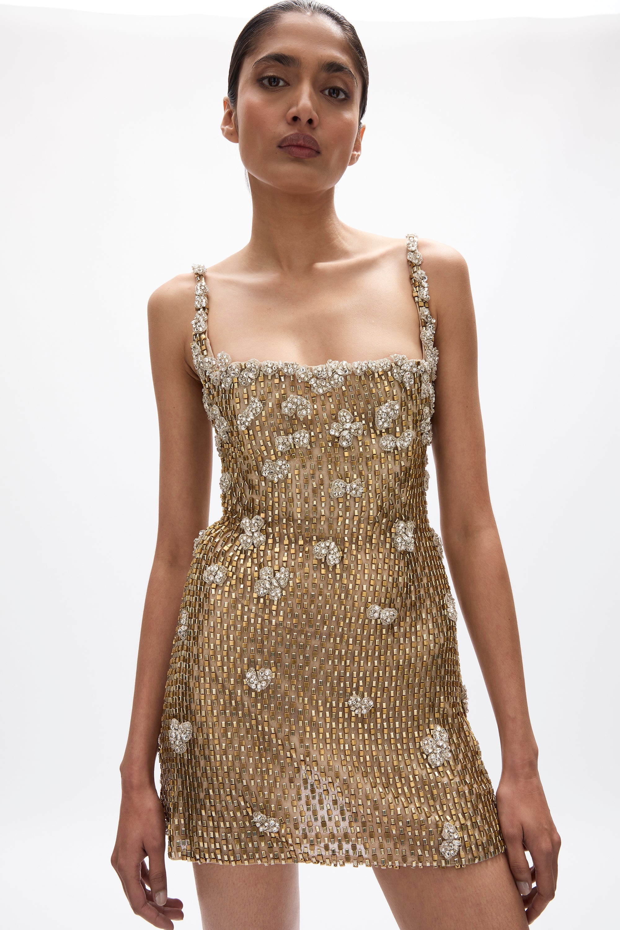 rachel gilbert mini dress Rachel Gilbert Kori Mini Dress in Gold
