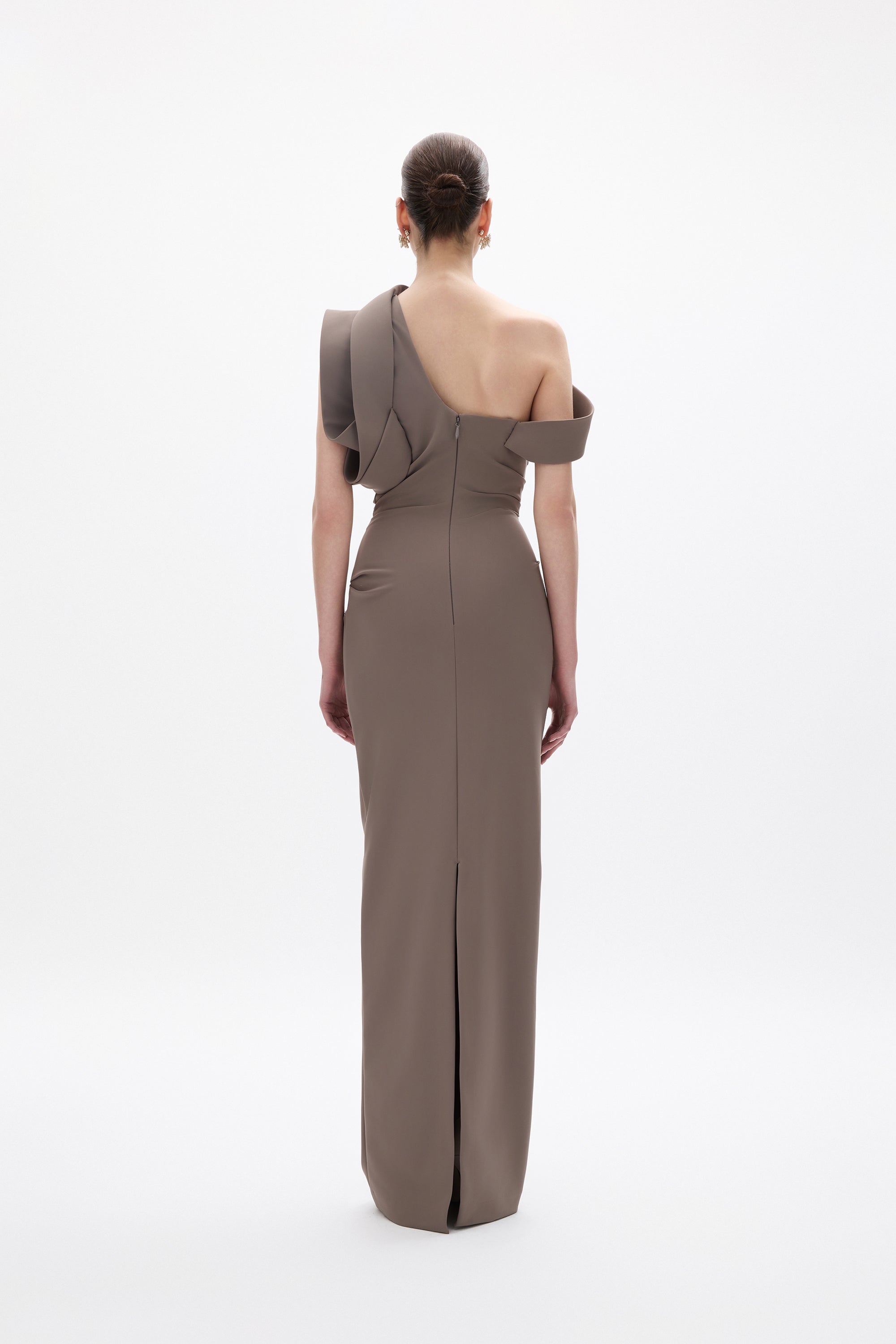 Rowana Gown Slate | Shop Rachel Gilbert Online – Rachel Gilbert