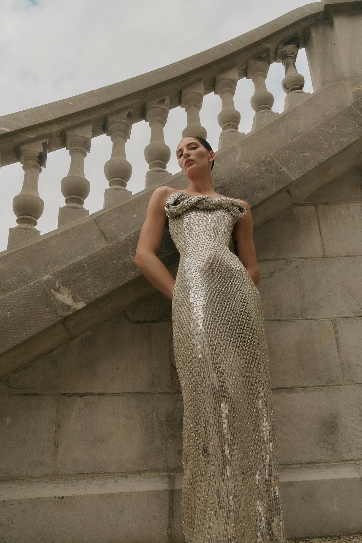 rachel gilbert silver sequin dress Wedding Fashion & Beauty Blog Hello May