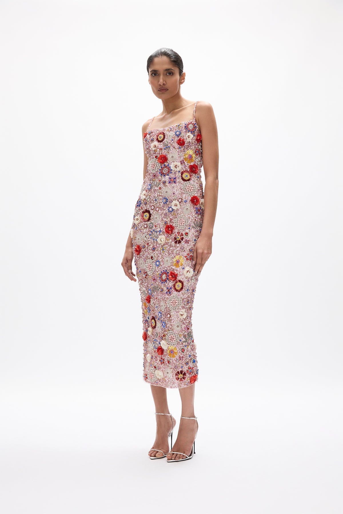 Francesca Gown Pink Multi